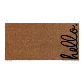 Creative Co-op Bits & Bobs Hello Natural Coir Mat - 32" Creative Co-op Bits & Bobs Hello Natural Coir Mat - 32"