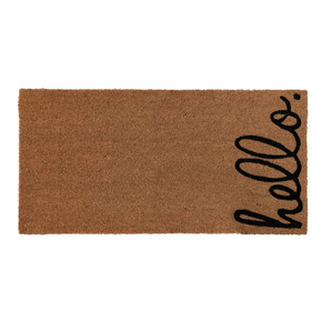 Creative Co-op Bits & Bobs Hello Natural Coir Mat - 32"