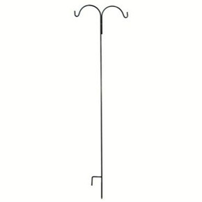 American Gardenworks Shepherd's Double Hook Hanger - Black - 90"