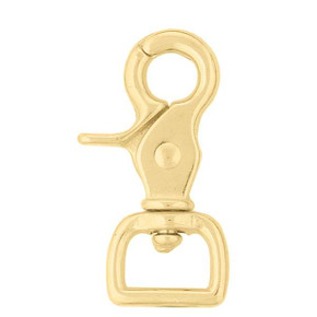 Weaver Equine Barcoded 5015 Square Scissor Snap - 3/4" - Brass