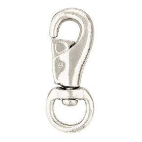 Weaver Equine Barcoded 3142 Bull Snap - 1" - Nickel Plated