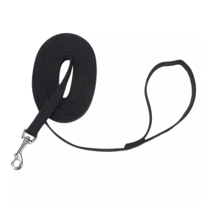 Coastal Pet Train Right Cotton Web Dog Training Leash - Black Coastal Pet Train Right Cotton Web Dog Training Leash - Black