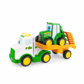 John Deere Lights & Sounds Hauling Set Farmin Friends Toy John Deere Lights & Sounds Hauling Set Farmin Friends Toy