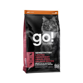 Petcurean Go! Solutions Sensitivities Limited Ingredients Dry Cat Food - 3 lb