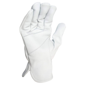 Bellingham Women's Goatskin Leather Driver Glove - White