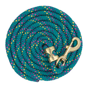 Weaver Equine Poly Lead Rope with a Solid Brass 225 Snap - 10'