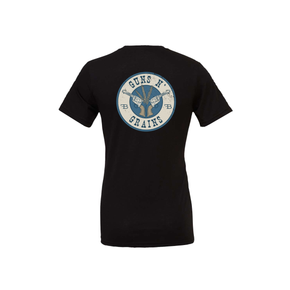 Farm Built Mens Guns N' Grains Black Short Sleeve