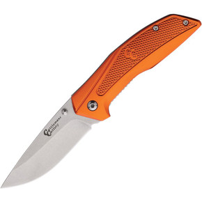 Cattlemans Rotovator Linerlock Orange Handle Knife - 4"