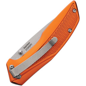 Cattlemans Rotovator Linerlock Orange Handle Knife - 4"