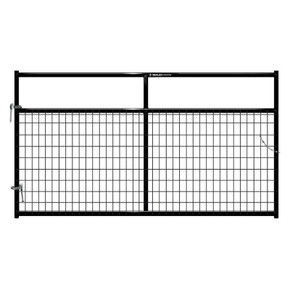 Behlen Adjustable Bolt-On Hinges Tube Gate - 2" X 4" - Black