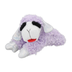 Multipet Lamb Chop Purple Fur Dog Toy - 10-1/2"