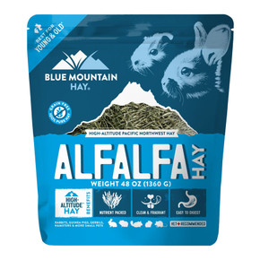 Blue Mountain Hay High-Altitude Grown Alfalfa Hay For Small Animal - 48 oz