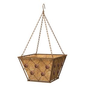 Green Thumb Bronze Regency Hanging Basket with Coco Liner 14"