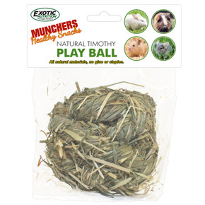 Exotic Nutrition Natural Timothy Play Ball - 3.8 oz
