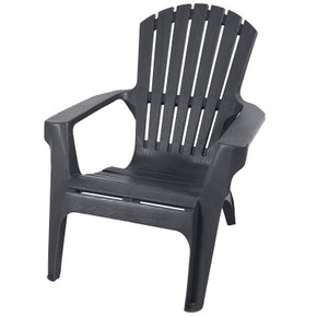 Gracious Living Adirondack Series 11497-22 Chair, Flat Gray