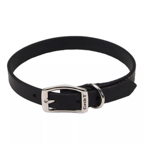 Coastal Pet Circle T Oak Tanned Leather Town Dog Collar - Black