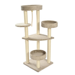 Max & Marlow Multi Level Carpet Cat Tower - 51"