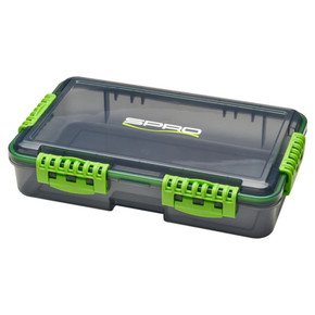 Spro 3700 Deep Waterproof No Divider Tackle Box - Black/Green