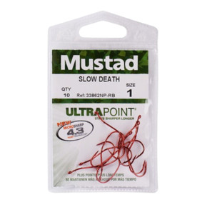 Mustad Slow Death Aberdeen Hook - Red Blonde