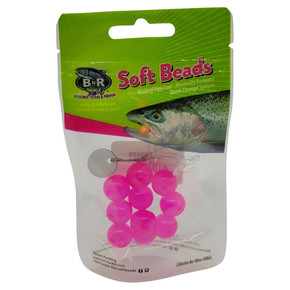 BNR Tackle Soft Beads 2mm Cerise - 10 pk