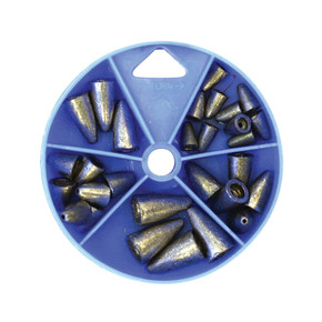 Eagle Claw Worm Weight Sinker Assortment - 62 pcs