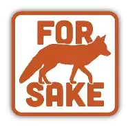 For Fox Sake Sticker