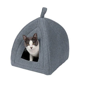 Fur Haven Fleece Pet Tent - Grey