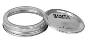 Roots & Harvest Regular Mouth Canning Bands and Lids 12 Pack