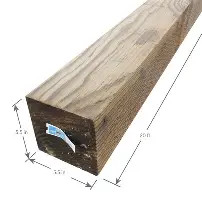 6"X6"X8' SQ CA-C DF Treated Post