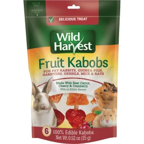 Wild Harvest Fruit Kabobs Small Animal Treats 6ct .5oz