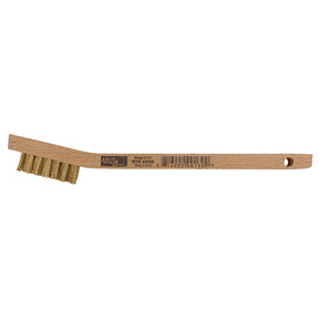 Hot Max 3" X 7" Brass Toothbrush Style Wire Brush - 7-3/4"