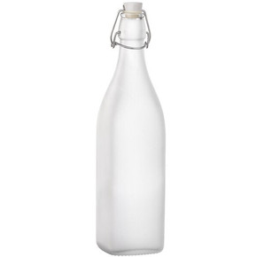 Bormioli Rocco Frosted Bottle With Hermetic Lid - 33-3/4 Oz