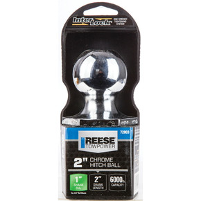 Reese Towpower Interlock Class III Trailer Hitch Ball - Silver