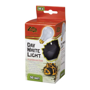 Zilla Day White Light Incandescent Heat Bulb for Reptiles - 50 W