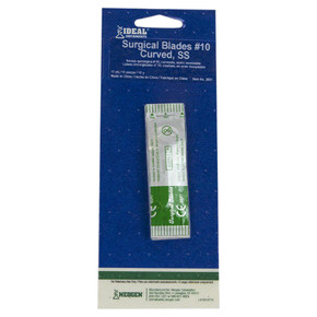 Ideal Instruments Stainless Steel Sterile Scalpel Blades - #10 Ideal Instruments Stainless Steel Sterile Scalpel Blades - #10
