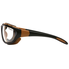 Carhartt Carthage Clear Anti-fog Lens With Black/tan Frame Safety Glasses