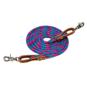 Weaver Leather Poly Roper Reins With Scissor Snap - 3/8" x 8' Weaver Leather Poly Roper Reins With Scissor Snap - 3/8" x 8'
