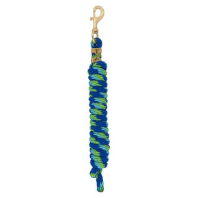 Weaver Leather 10' Brass Snap Poly Lead Rope - Blue/turquoise/green