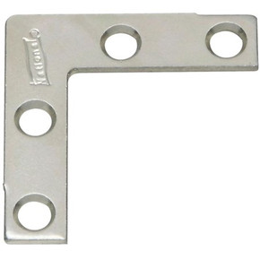 National Hardware 3-1/2" X 5/8" Flat Corner Iron Braces - 4 Pk