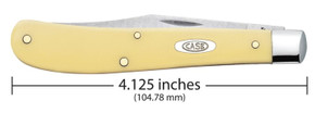 Case Chrome Vanadium Slimline Trapper Knife - Yellow Synthetic