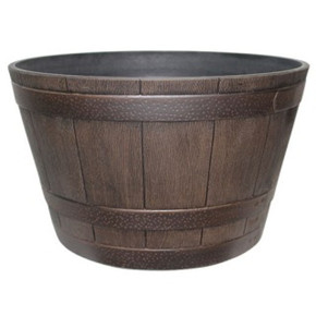 Att Southern High Density Resin Whiskey Barrel Planter