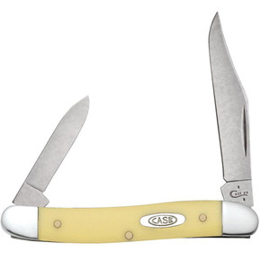 Case Chrome Vanadium Pen Knife - Yellow Synthetic