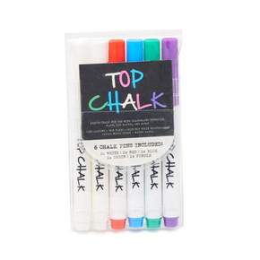 Masontops Top Chalk Erasable Chalk Marker - 6 pk