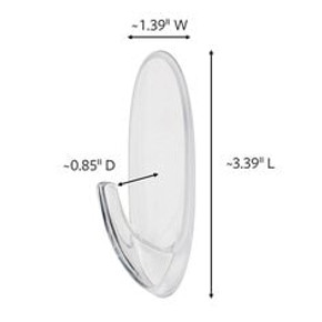 Command Clear Outdoor Window Hook - Large