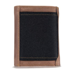 Carhartt Men's Leather Detroit Trifold Wallet - Brown