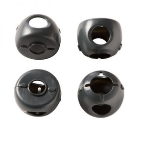 Safety 1st Grip 'n Twist Door Knob Cover - Charcoal - 4 pk