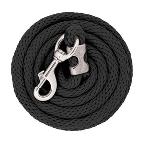 Weaver Leather 10' Chrome Snap Poly Lead Rope - Black