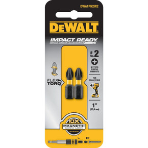 Dewalt Impact Ready #2 Phillips Screwdriver Bit Tip - 1/4" Dewalt Impact Ready #2 Phillips Screwdriver Bit Tip - 1/4"