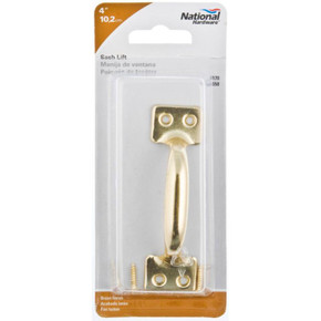 National Hardware Brass Sash Lift - 4"