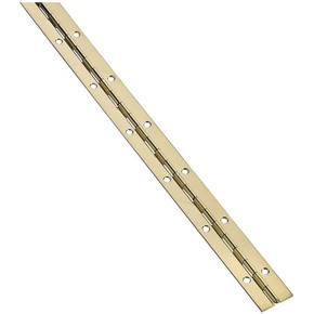 National Hardware Brass Continuous Hinge - 1-1/16" X 48"